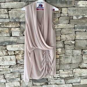 All Saints light mauve chiffon poly dressy dress